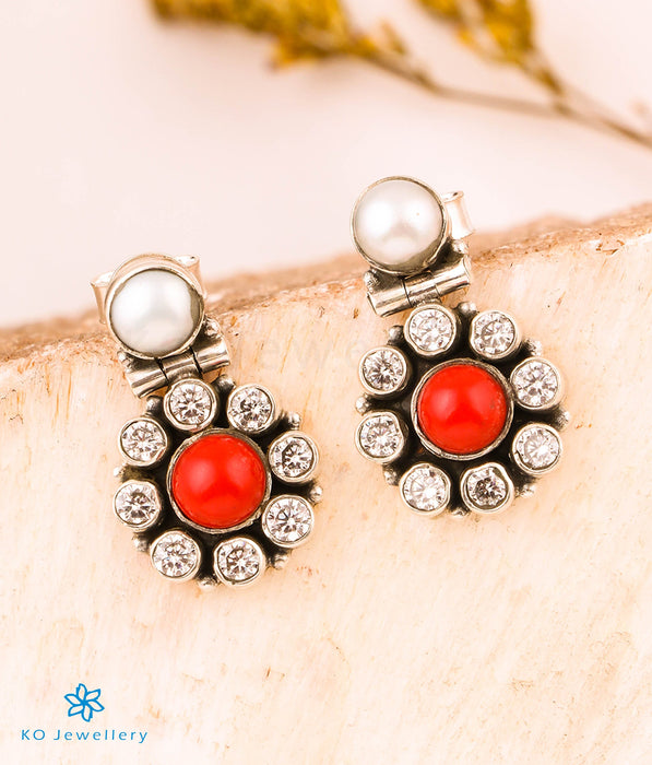 Red Coral Earrings - Featherstone Design
